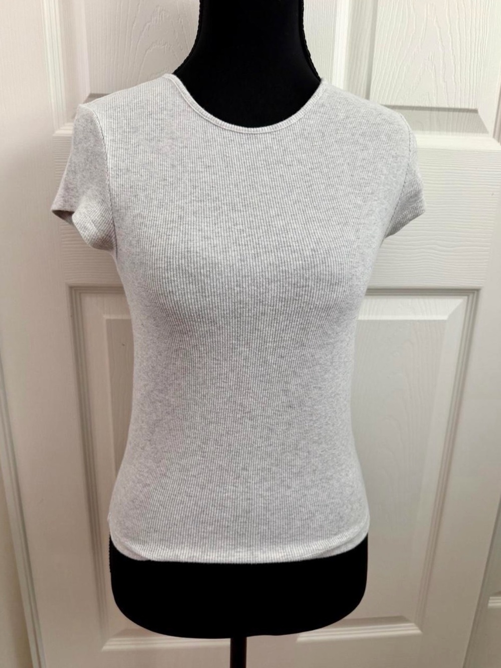 american eagle ribbed short sleeve tee